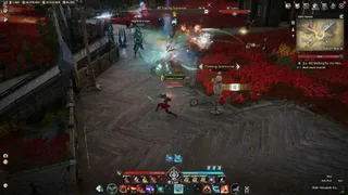 AION 2 Cheats player ESP showing nearby Daeva nameplates and distance